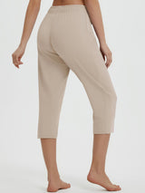 High Rise Tapered Capris
