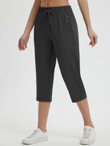 High Rise Tapered Capris