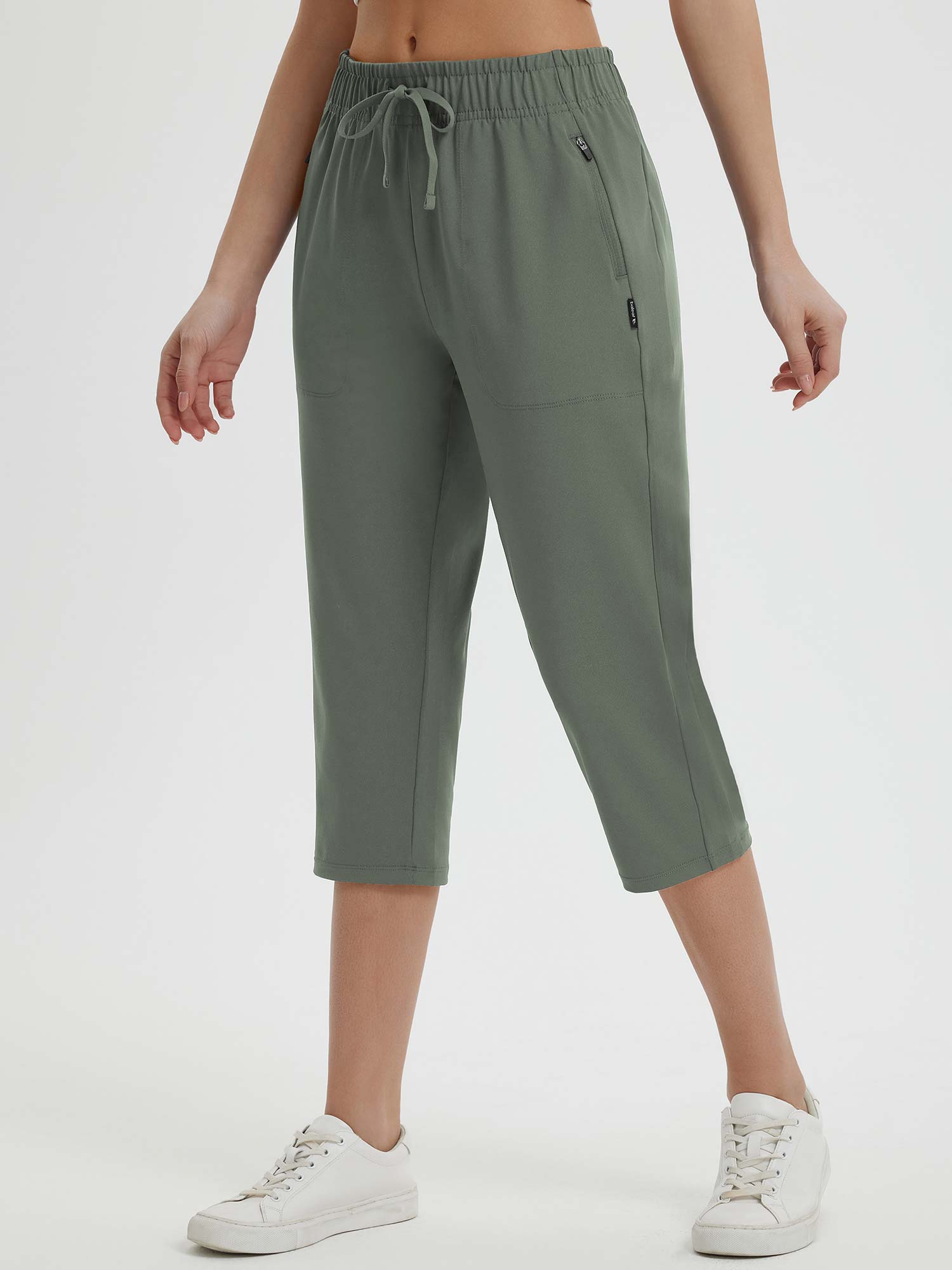 High Rise Tapered Capris