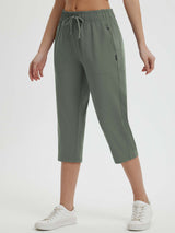 High Rise Tapered Capris