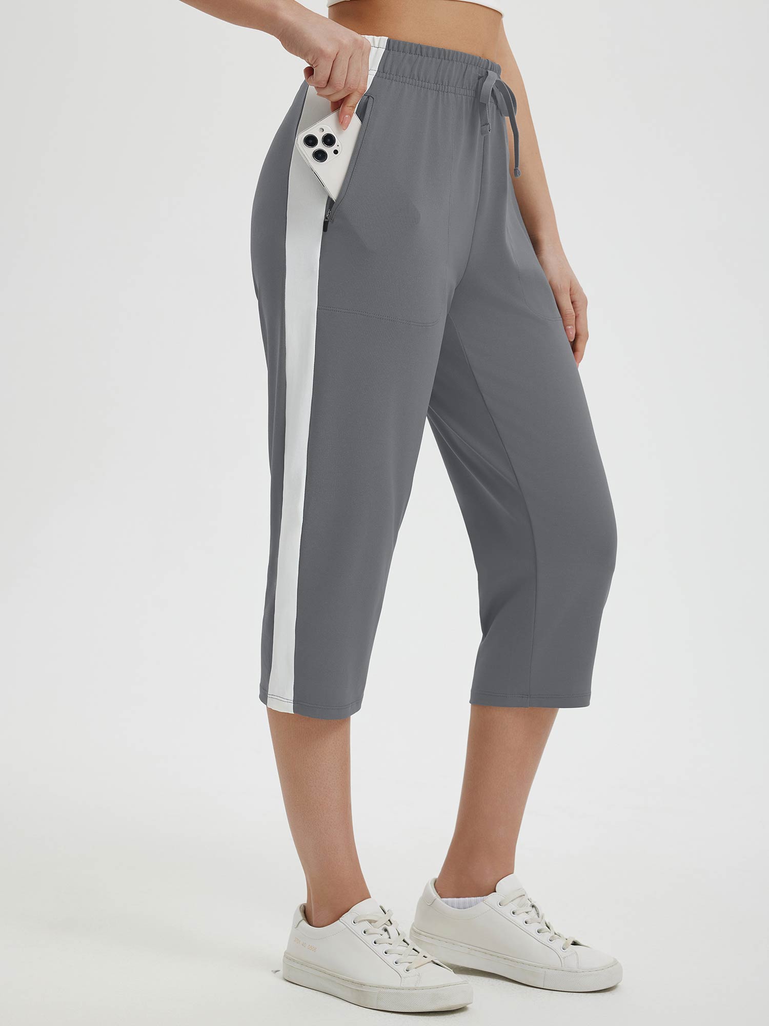 High Rise Tapered Capris