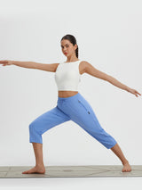 High Rise Tapered Capris