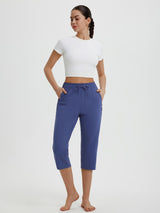 High Rise Tapered Capris