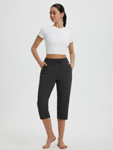 High Rise Tapered Capris
