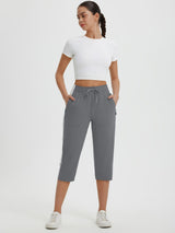 High Rise Tapered Capris