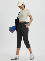 High Rise Tapered Capris