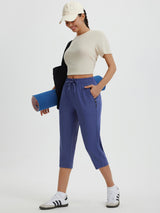 High Rise Tapered Capris