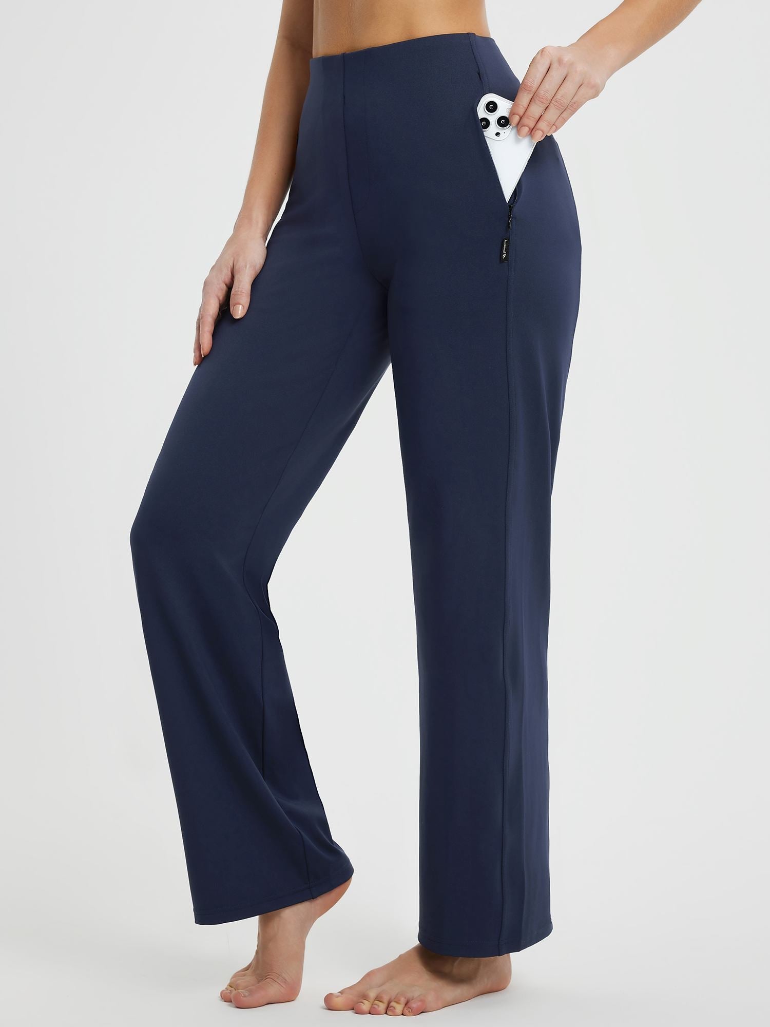 Yoga Commuter High-Waisted Wide-Leg Pants