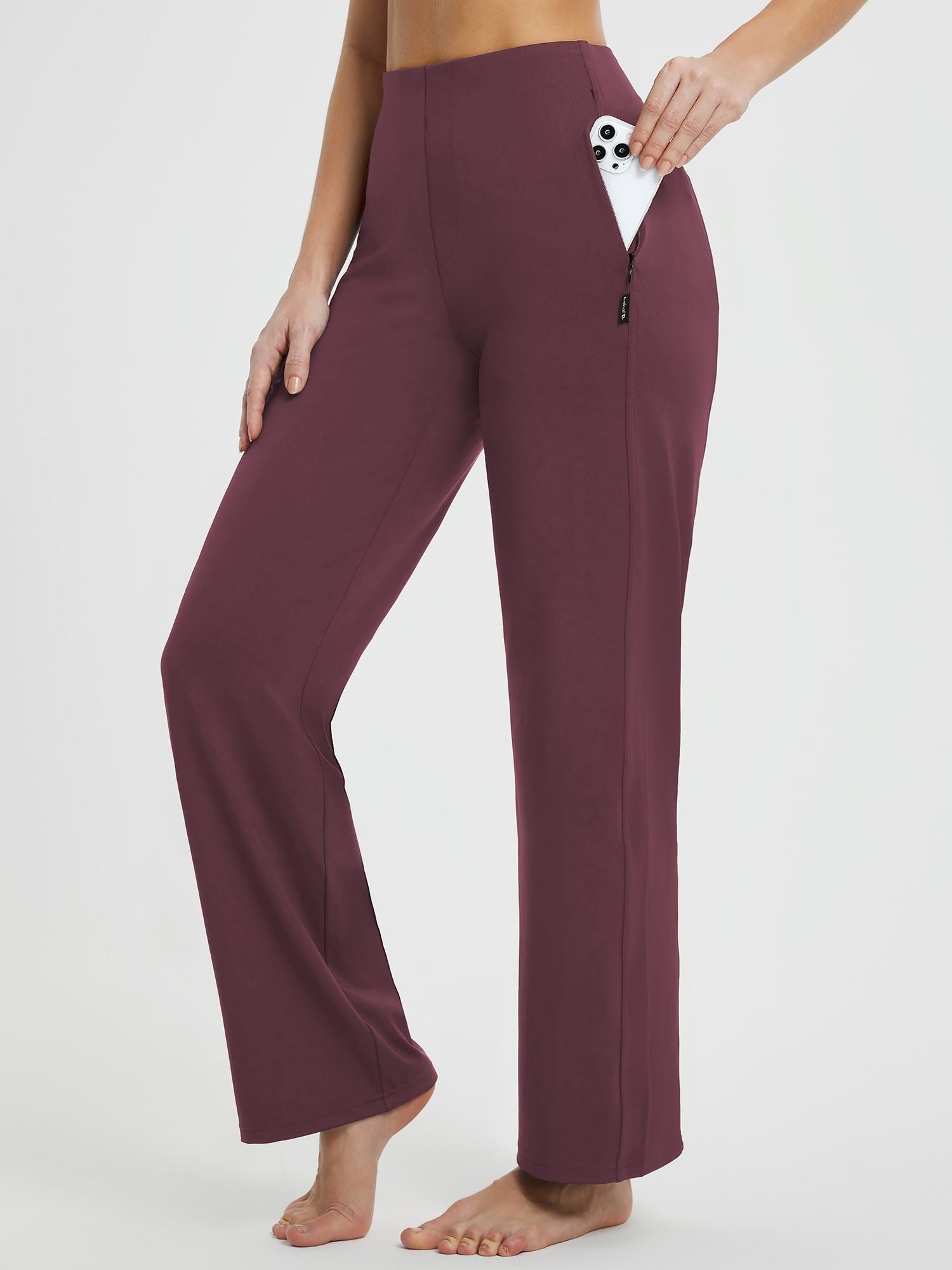 Yoga Commuter High-Waisted Wide-Leg Pants
