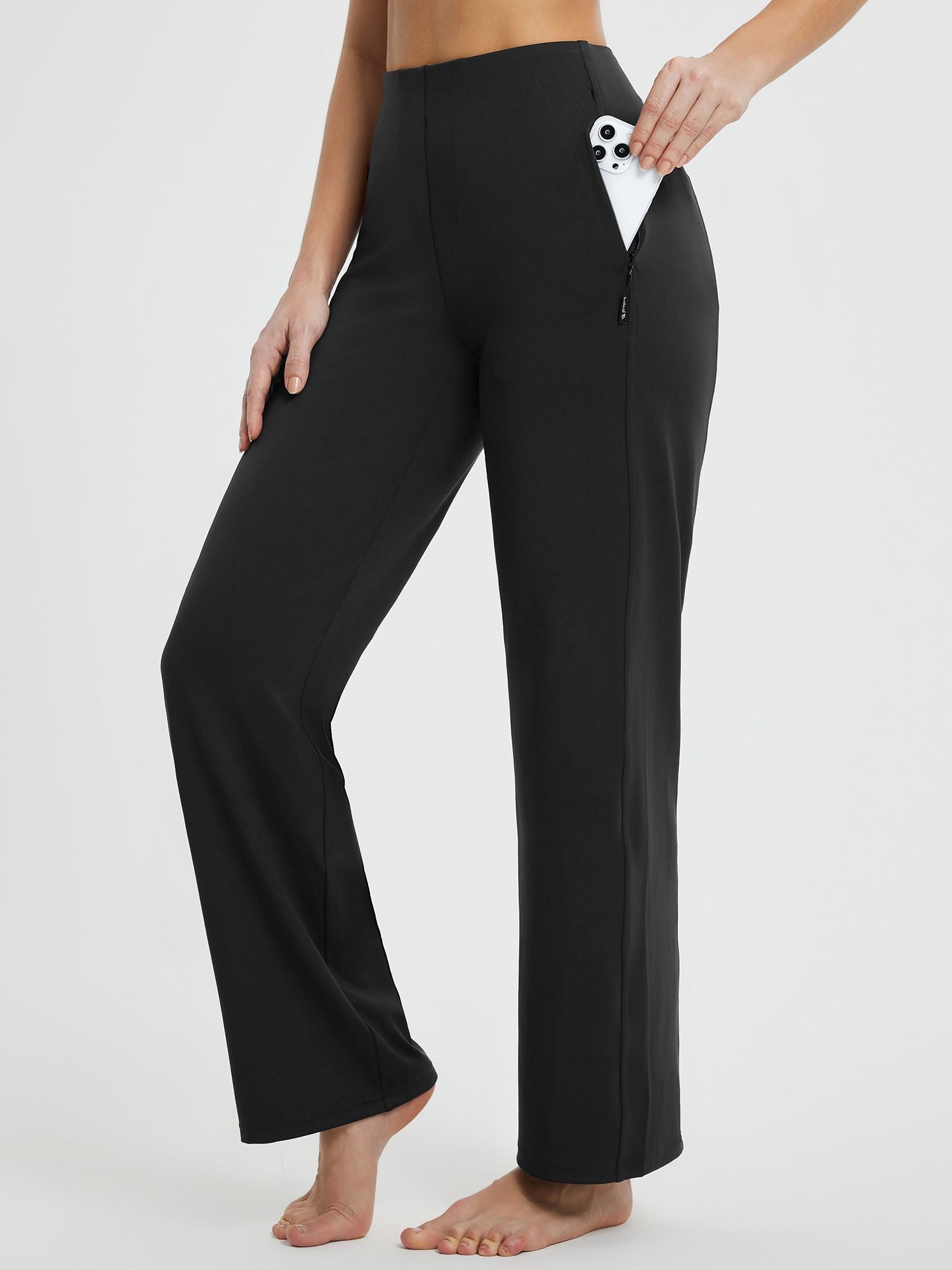 Yoga Commuter High-Waisted Wide-Leg Pants