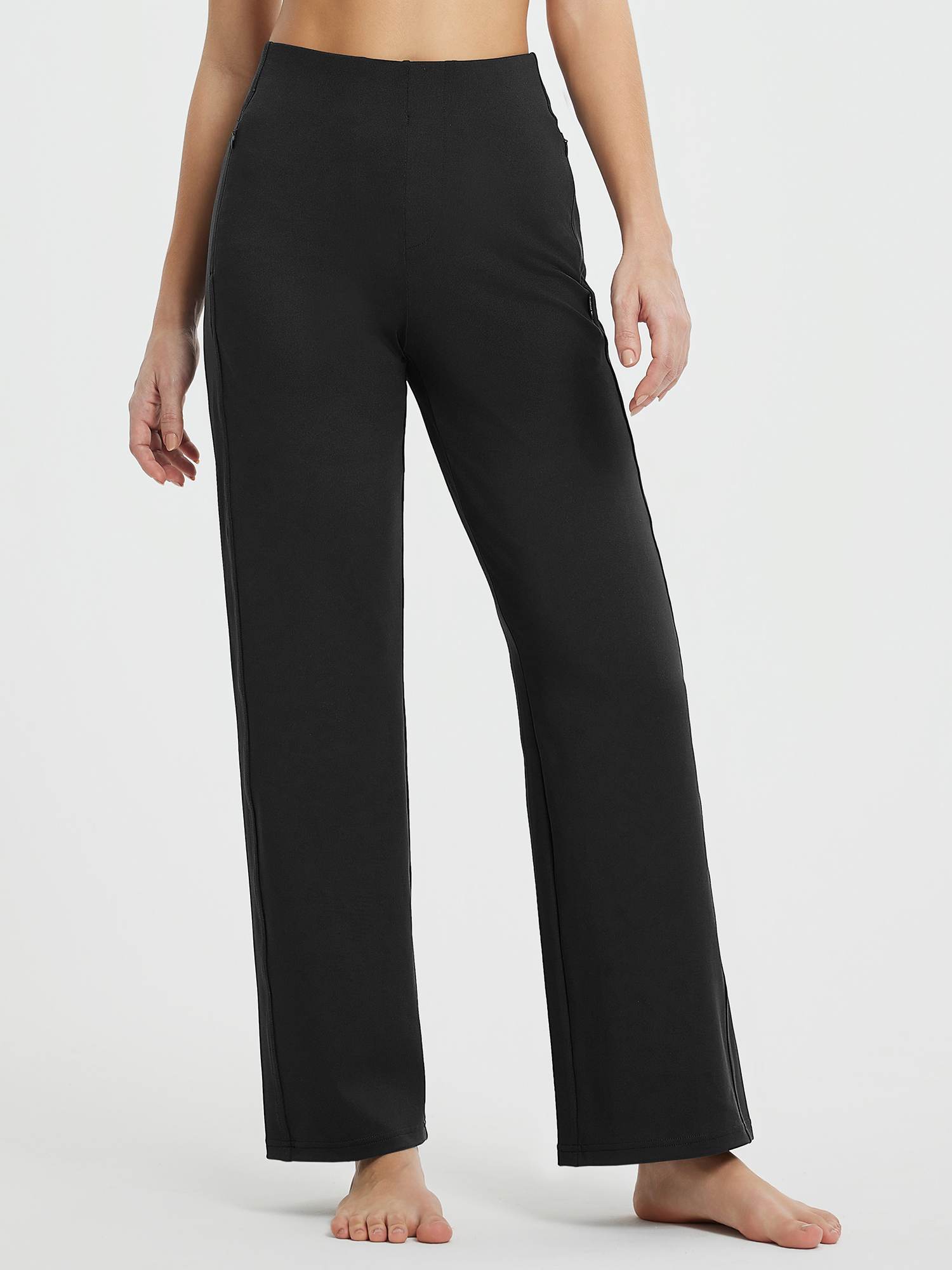 Yoga Commuter High-Waisted Wide-Leg Pants