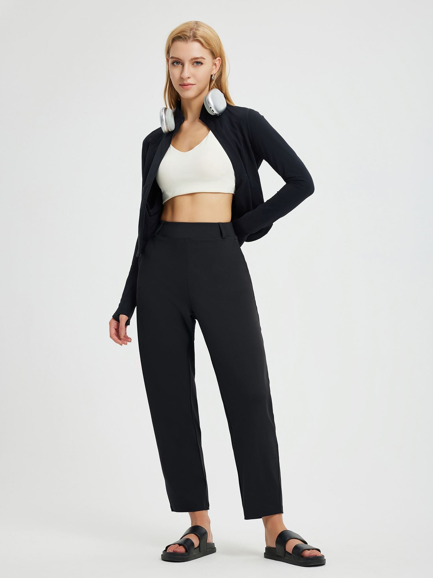 Yoga High-Waisted Cocoon Tapered Pants