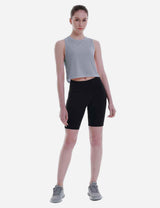 Baleaf Women's Super Soft Sleeveless Muscle Yoga Crop Tops cbd012 Limestone Full