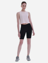 Baleaf Women's Super Soft Sleeveless Muscle Yoga Crop Tops cbd012 Crystal Pink Full