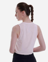 Baleaf Women's Super Soft Sleeveless Muscle Yoga Crop Tops cbd012 Crystal Pink Back