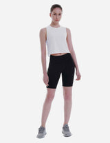 Baleaf Women's Super Soft Sleeveless Muscle Yoga Crop Tops cbd012 Lucent White Full