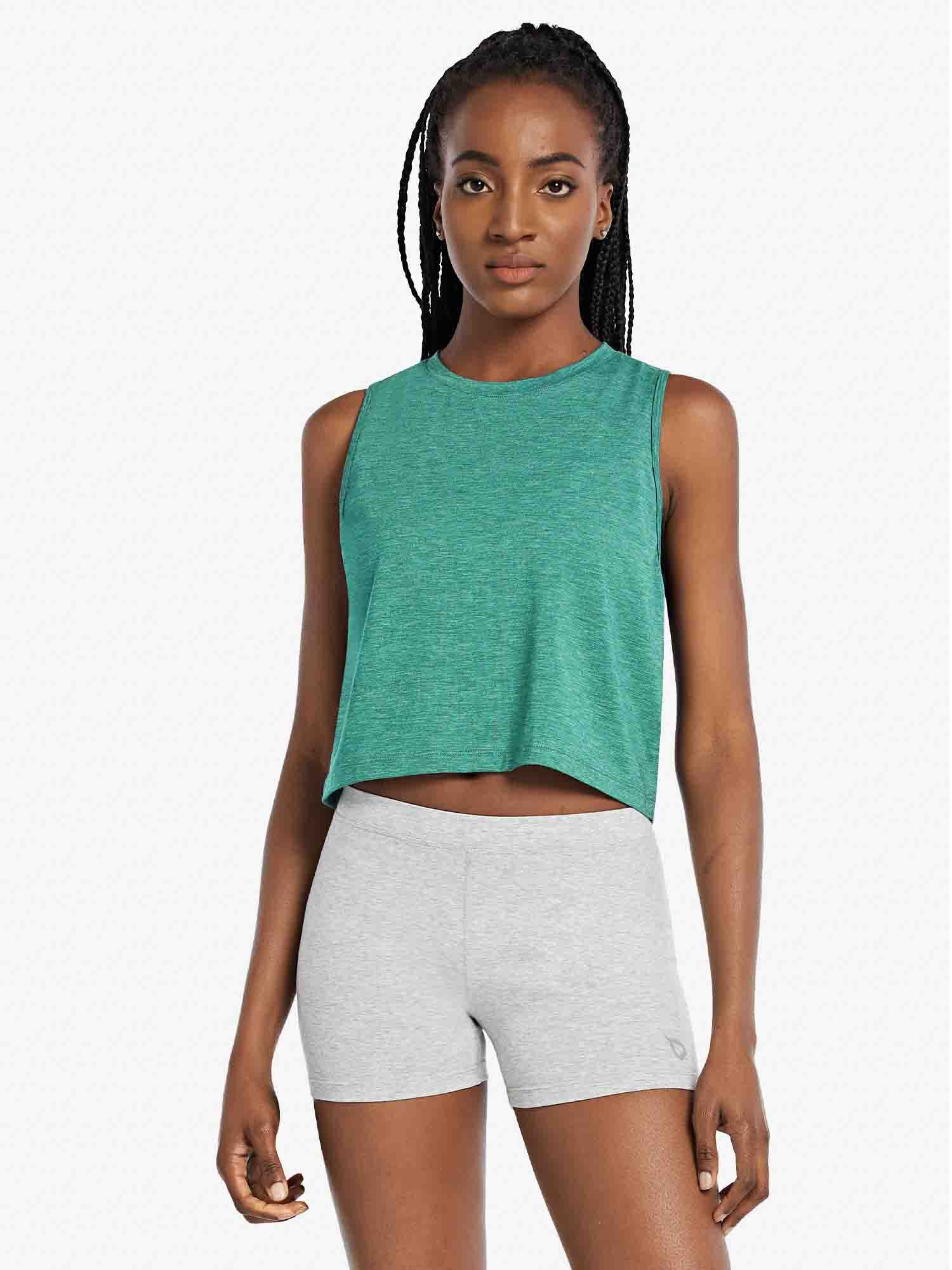Women's Sleeveless Crop Running Tank