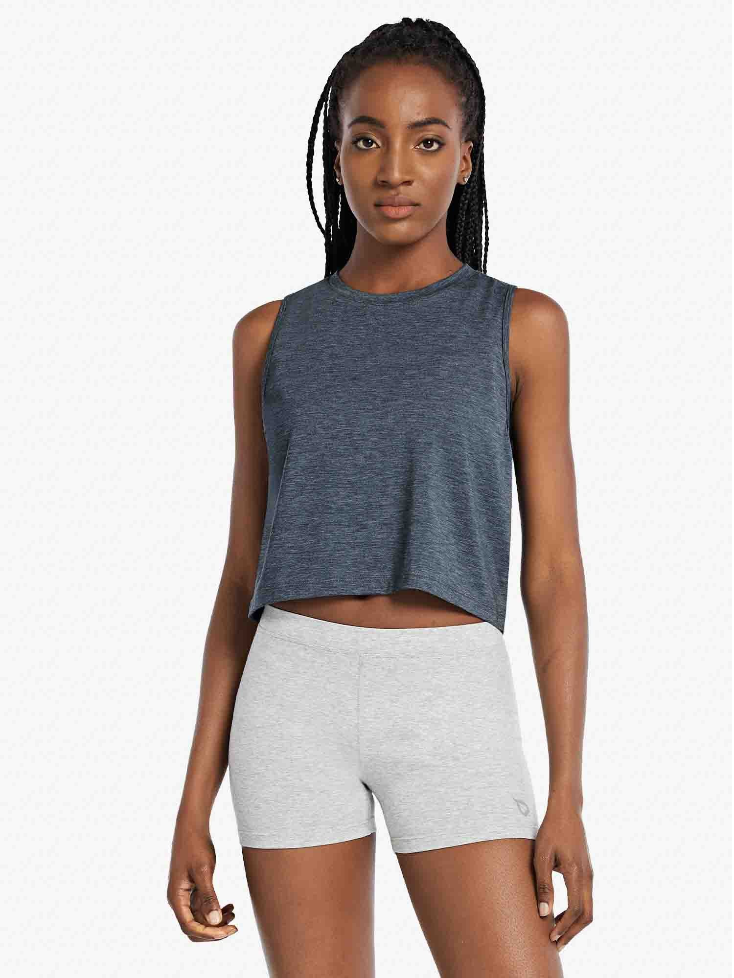 Women's Sleeveless Crop Running Tank