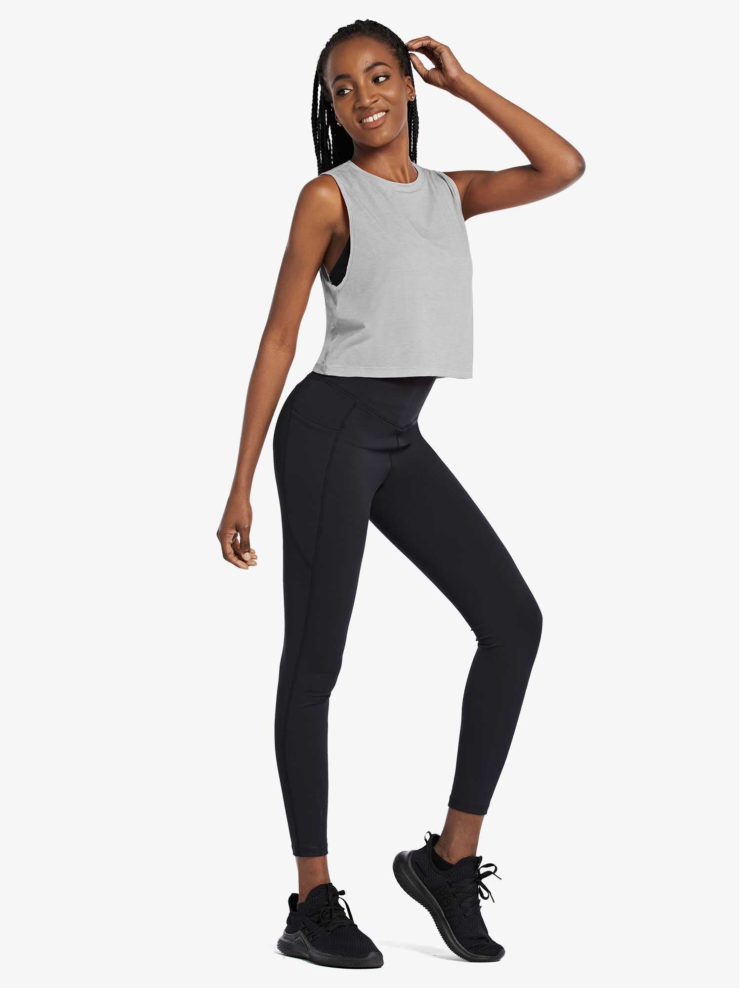 Women's Sleeveless Crop Running Tank