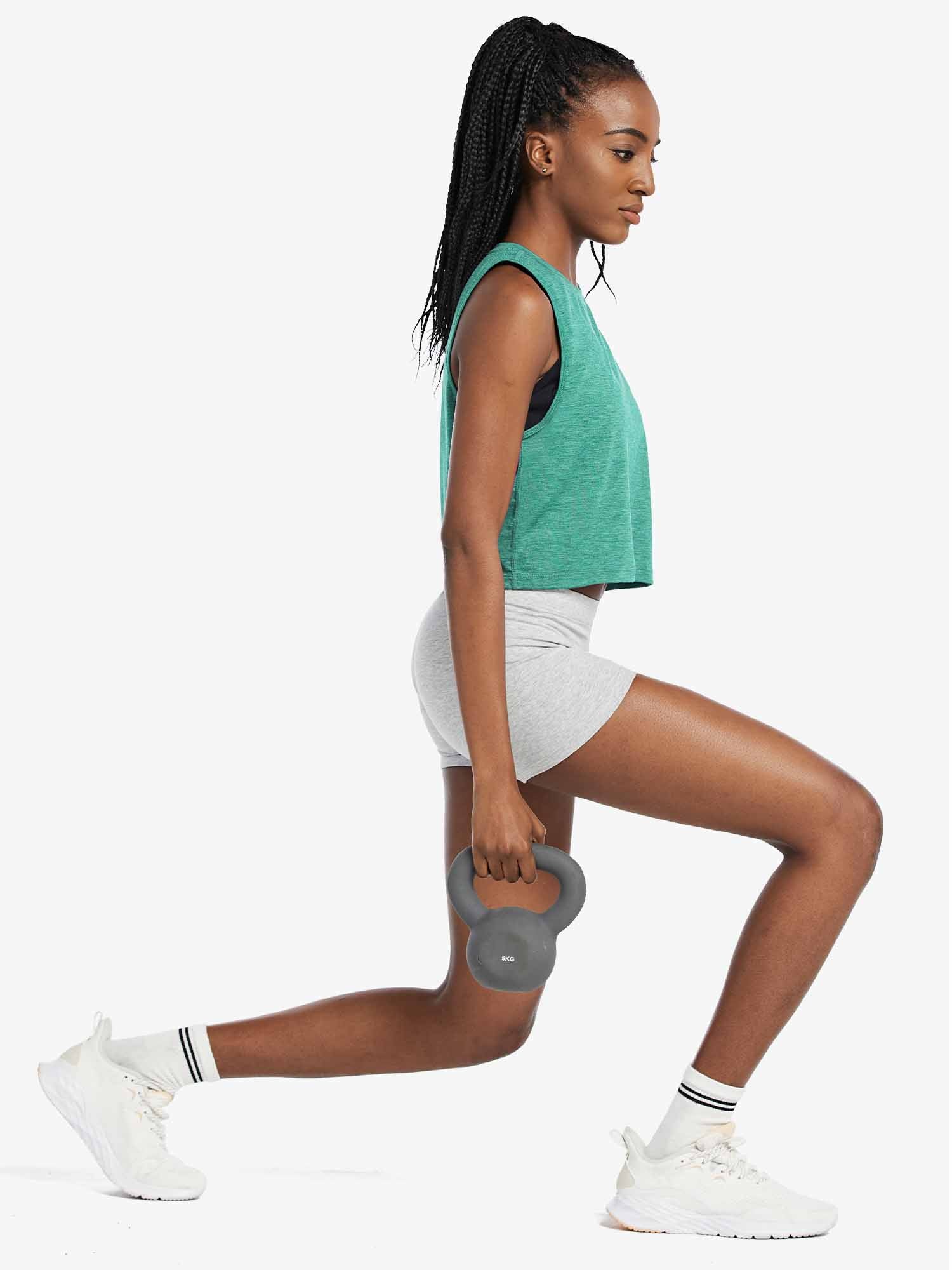 Women's Sleeveless Crop Running Tank