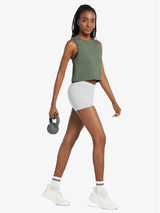 Women's Sleeveless Crop Running Tank