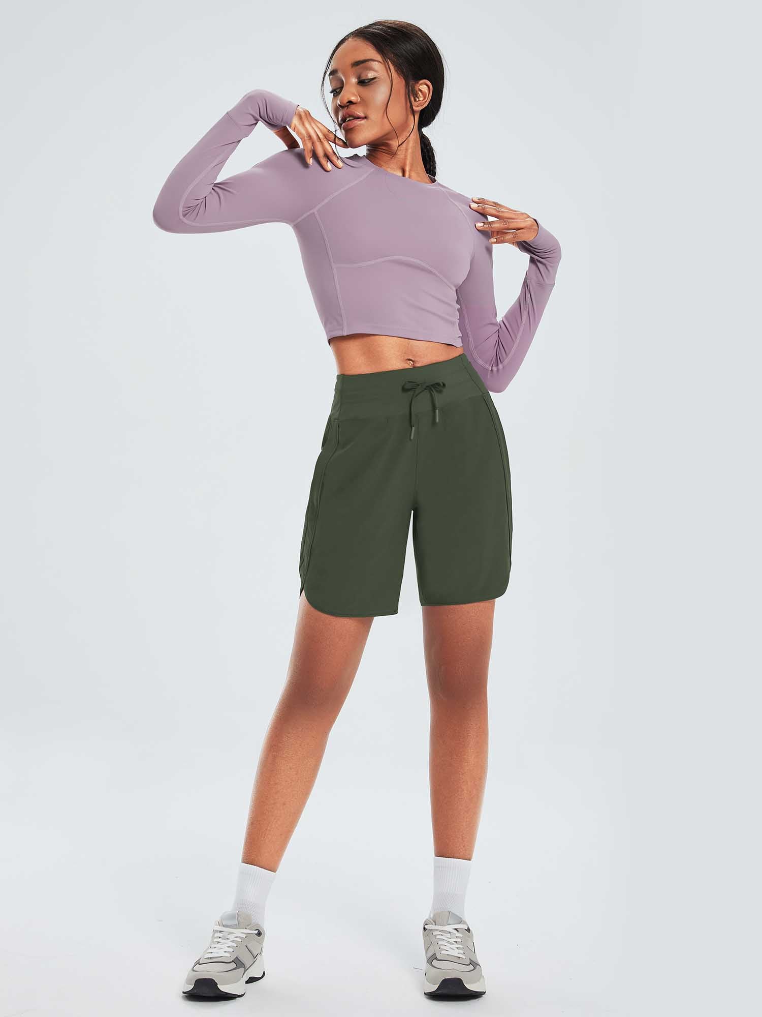 Women's 7' High-Waisted Quick-Dry Running Shorts