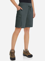 9" Elastic-waisted shorts
