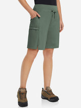9" Elastic-waisted shorts