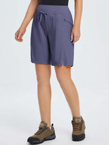 9" Elastic-waisted shorts
