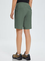 9" Elastic-waisted shorts