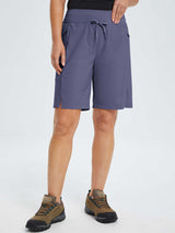 9" Elastic-waisted shorts