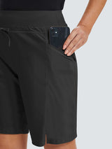 9" Elastic-waisted shorts