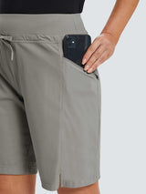 9" Elastic-waisted shorts
