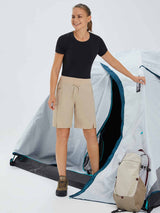 9" Elastic-waisted shorts