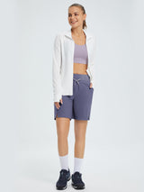 9" Elastic-waisted shorts