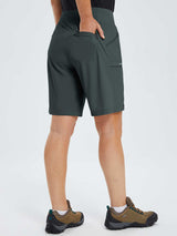 9" Elastic-waisted shorts