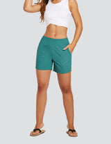 Flyleaf Women's 5' UPF 50+ High-Rise Swim Shorts
