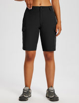 Baleaf Women's Laureate Quick-Dry Cargo Shorts ega025 Anthracite Main