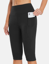 Baleaf Women's Laureate High-Rise Pull-On Capris dbh037 Anthraite Details