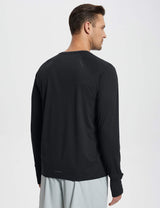 Baleaf Men's Crew Neck Watch Window T-Shirt (Website Exclusive) Jet Black Back