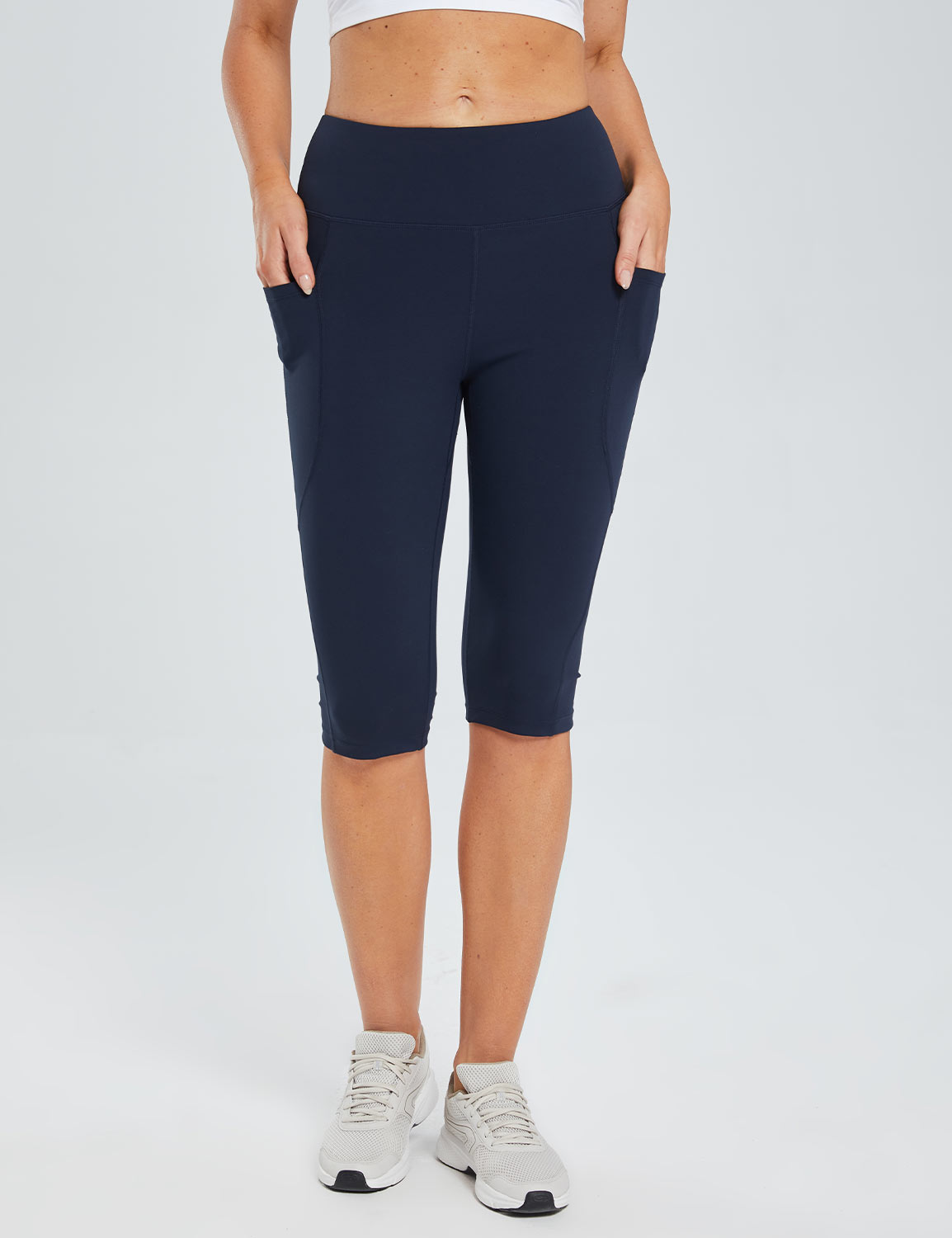 Baleaf Women's Laureate High-Rise Pull-On Capris dbh037 Dark Sapphire Main