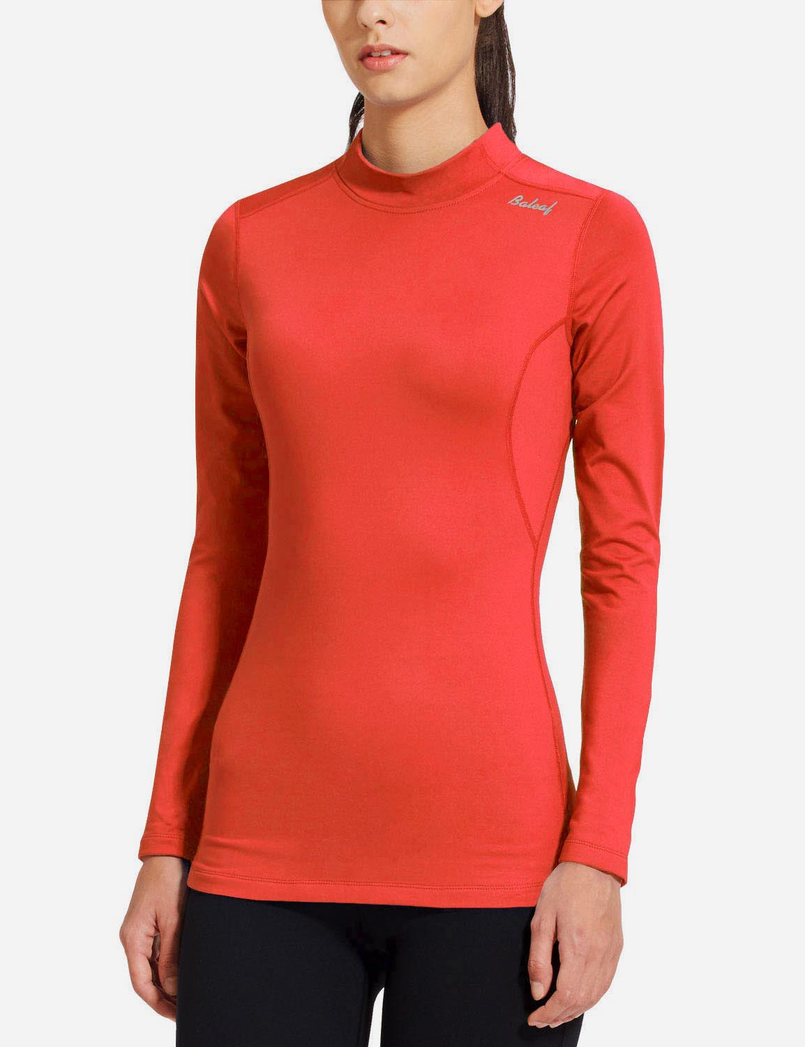 Baleaf Women's Thermal Fleece Tops Long Sleeve Running t-Shirt