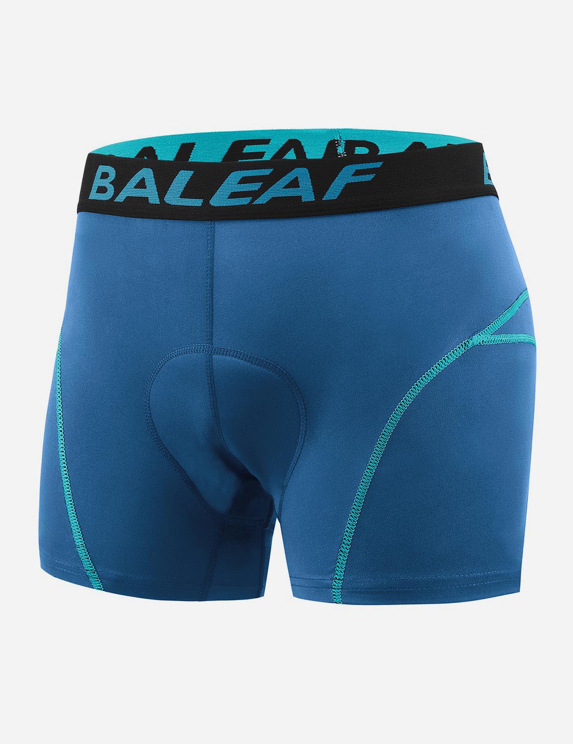 Baleaf Men 3D Chamois Padded Bike Compression Briefs aai027 Dark Blue Front