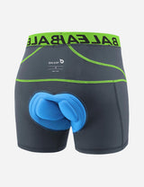 Baleaf Men 3D Chamois Padded Bike Compression Briefs aai027 Gray Green Detail