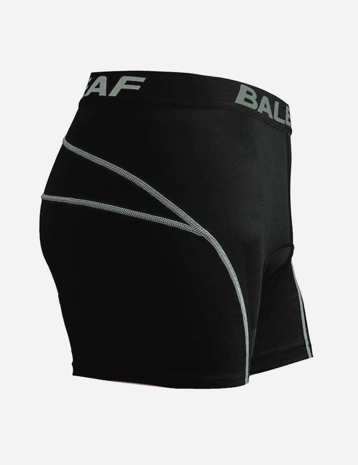 Baleaf Men 3D Chamois Padded Bike Compression Briefs aai027 Gray Side