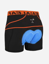 Baleaf Men 3D Chamois Padded Bike Compression Briefs aai027 Orange Detail