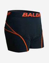 Baleaf Men 3D Chamois Padded Bike Compression Briefs aai027 Orange Front