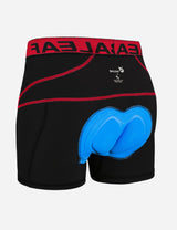 Baleaf Men 3D Chamois Padded Bike Compression Briefs aai027 Red Detail