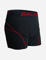 Baleaf Men 3D Chamois Padded Bike Compression Briefs aai027 Red Front