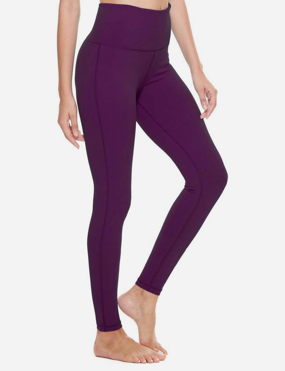 Baleaf Women's High-Rise Waistband Hidden Pocket Countour Leggings